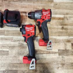 HOUSTON LOCATION - AS - IS Milwaukee FUEL 18V Lithium-Ion Brushless Cordless Hammer Drill and Impact Driver Combo Kit