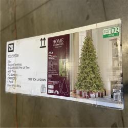 NEW! - Home Decorators Collection 7.5 ft. Elegant Twinkling Grand Fir LED Pre-Lit Artificial Christmas Tree with Timer T32