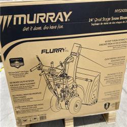 DALLAS LOCATION- NEW!- Murray 24 in. 208cc Self-Propelled 2-Stage Gas Snow Blower with Electric Start