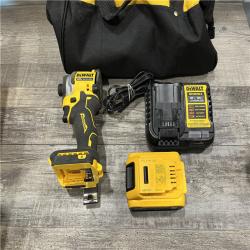 AS-IS DEWALT ATOMIC 20V MAX Lithium-Ion Cordless 1/4 in. Brushless Impact Driver Kit