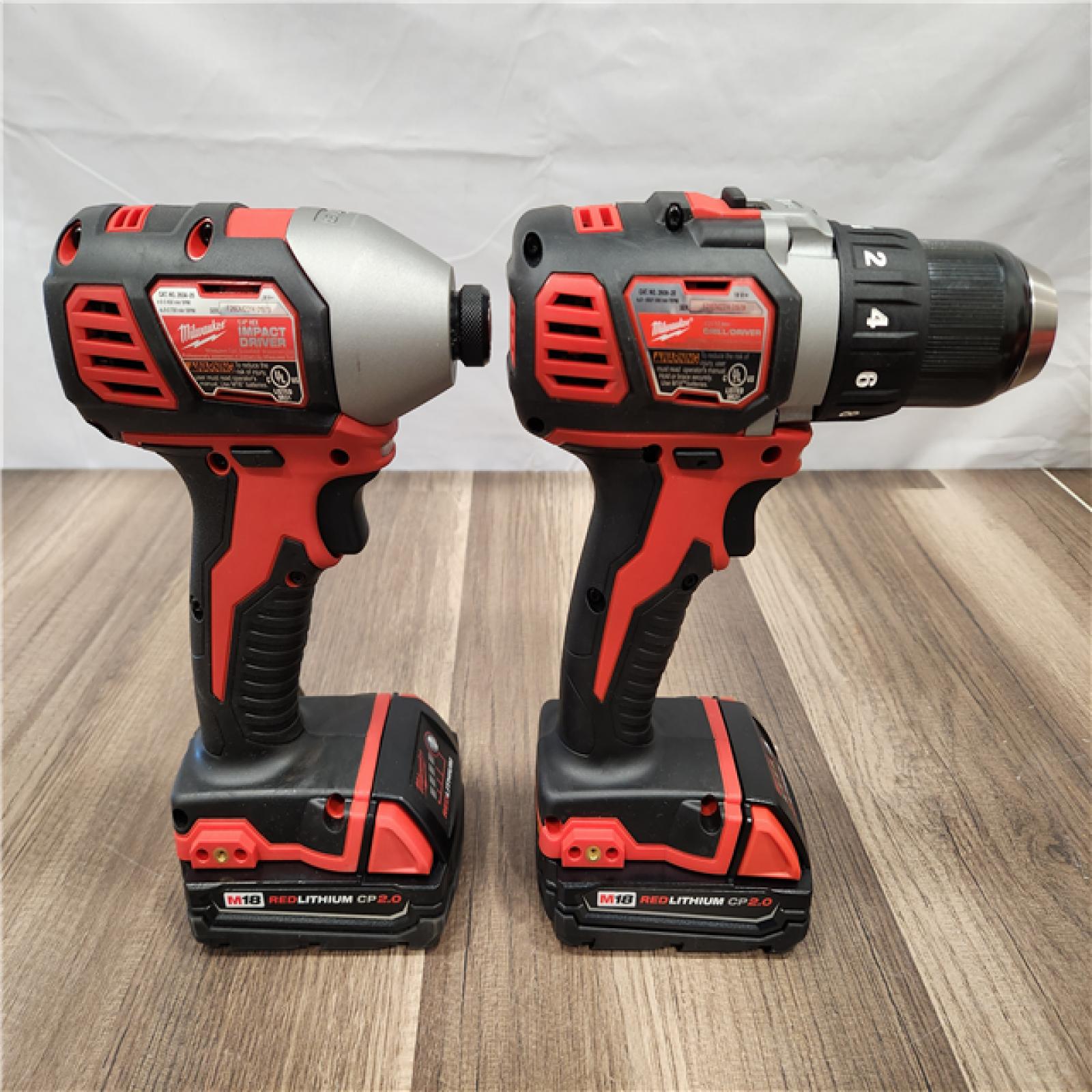 AS-IS- Milwaukee M18 Compact Brushless 2-Tool Combo Kit