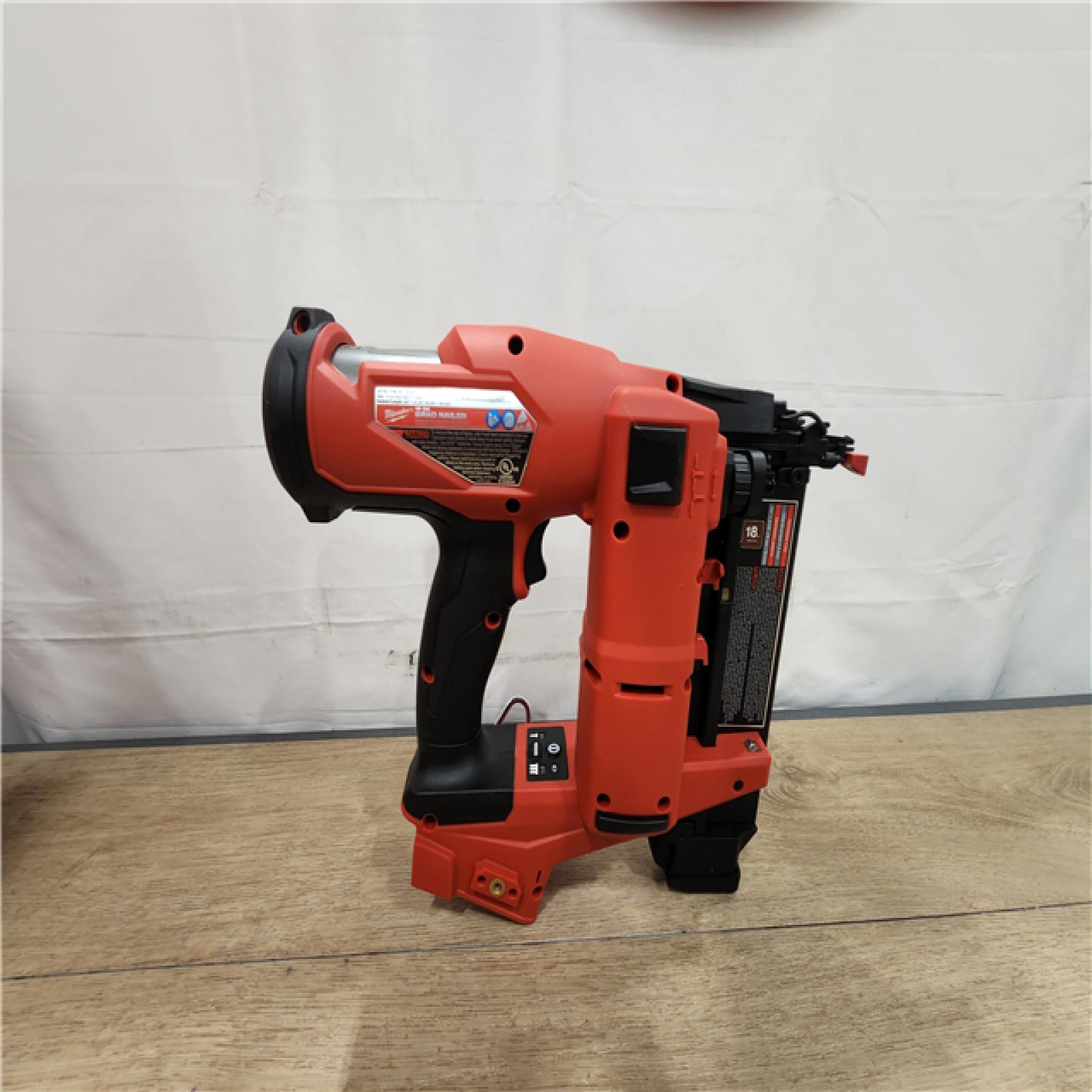 AS-IS- Milwaukee FUEL 18-Volt Lithium-Ion Brushless Cordless Gen II 18-Gauge Brad Nailer (Tool-Only)