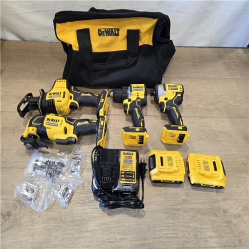 AS-IS DEWALT ATOMIC 20V Cordless (4-Tool) Combo Kit