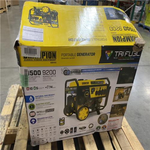 Dallas Location - As-Is Champion Power Equipment 11 500/9200-Watt Fuel Portable Generator