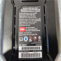 Phoenix Location NEW Toro 60V MAX* Flex-Force 2.5Ah Lithium-Ion Battery (3 Pack)