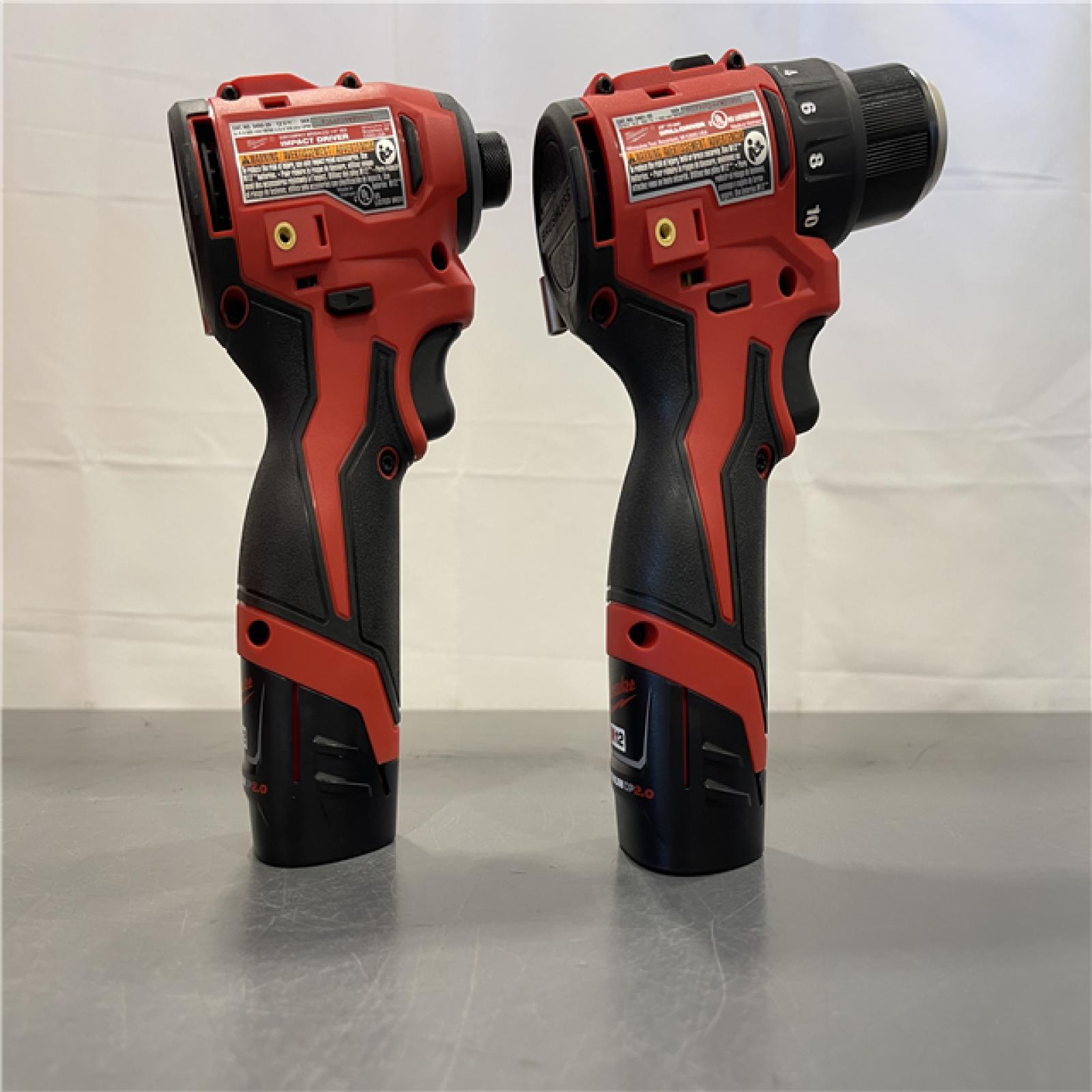 AS-IS - Milwaukee M12 Cordless Brushless 2 Tool Combo Kit