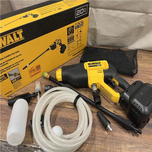 AS-IS Dewalt 20V 550 PSI  1 GPM Cordless Power Cleaner W/ 4 Nozzles Tool-Only DCPW550B