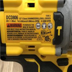 AS-IS DEWALT 20V XR Brushless Cordless 1/2 in. Hammer Drill (Tool-Only)