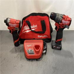 AS-IS - Milwaukee M12 FUEL 12-Volt Lithium-Ion Brushless Cordless Hammer Drill and Impact Driver Combo Kit