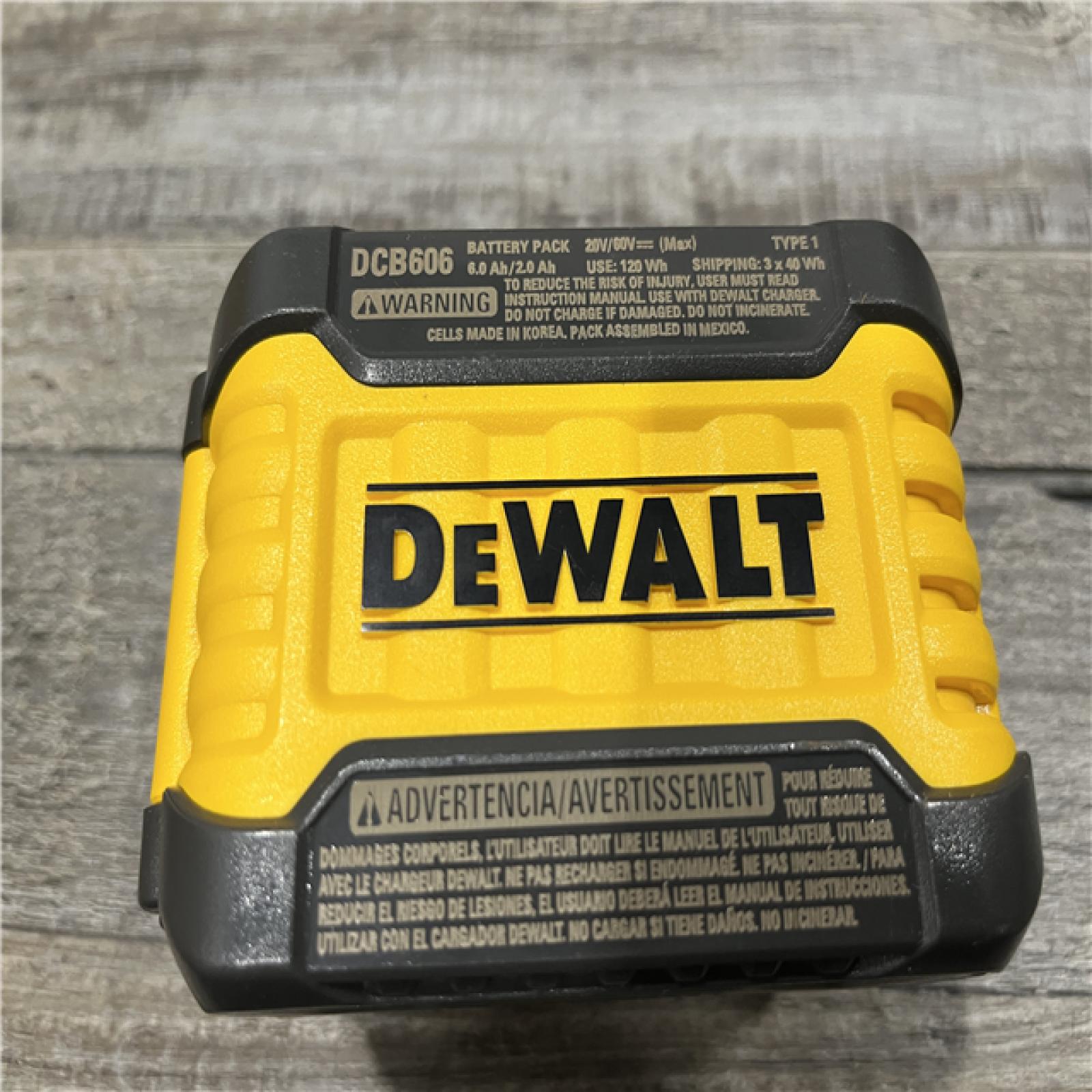 AS-IS DEWALT FLEXVOLT 20V/60V MAX Lithium-Ion 6.0Ah Battery Pack Kit
