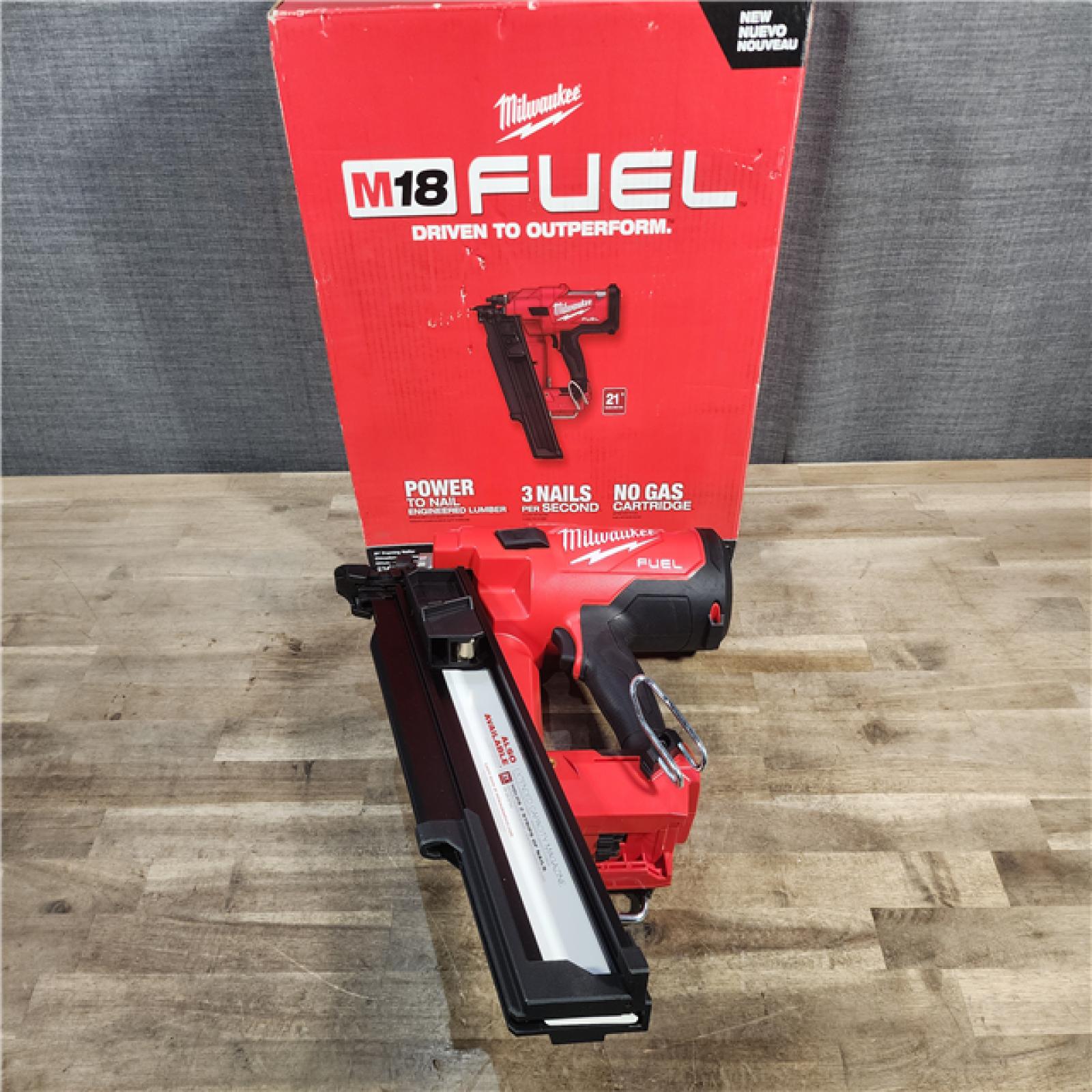 HOUSTON LOCATION - AS-IS (APPEARS LIKE NEW) Milwaukee 2744-20 M18 FUEL 3-1/2 in. 18-Volt 21-Degree Lithium-Ion Brushless Cordless Framing Nailer (Tool-Only)