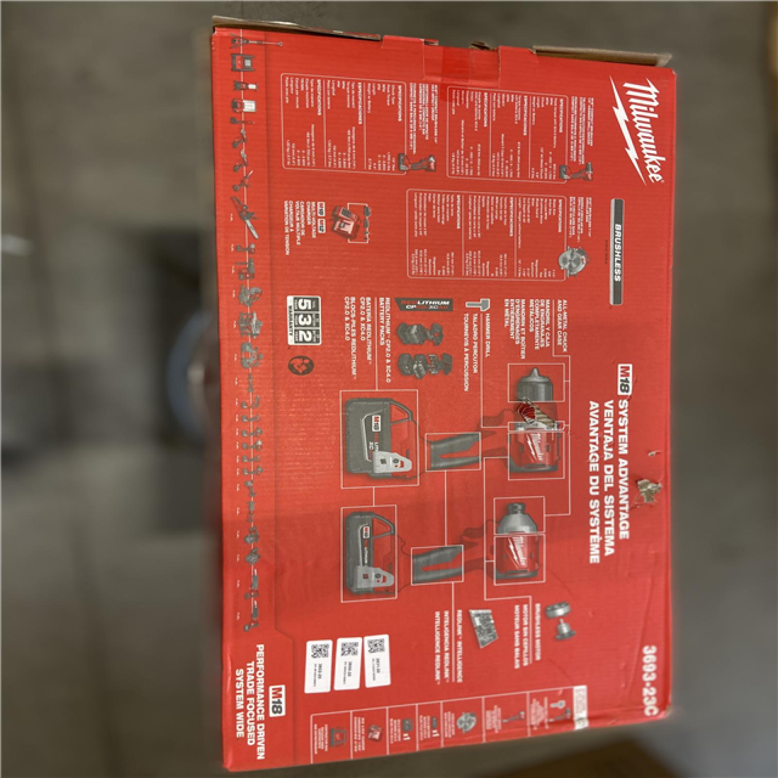 NEW! - Milwaukee Tool M18 18V Li-Ion Brushless Cordless Hammer Drill, Impact Driver, and Circ Saw Combo Kit