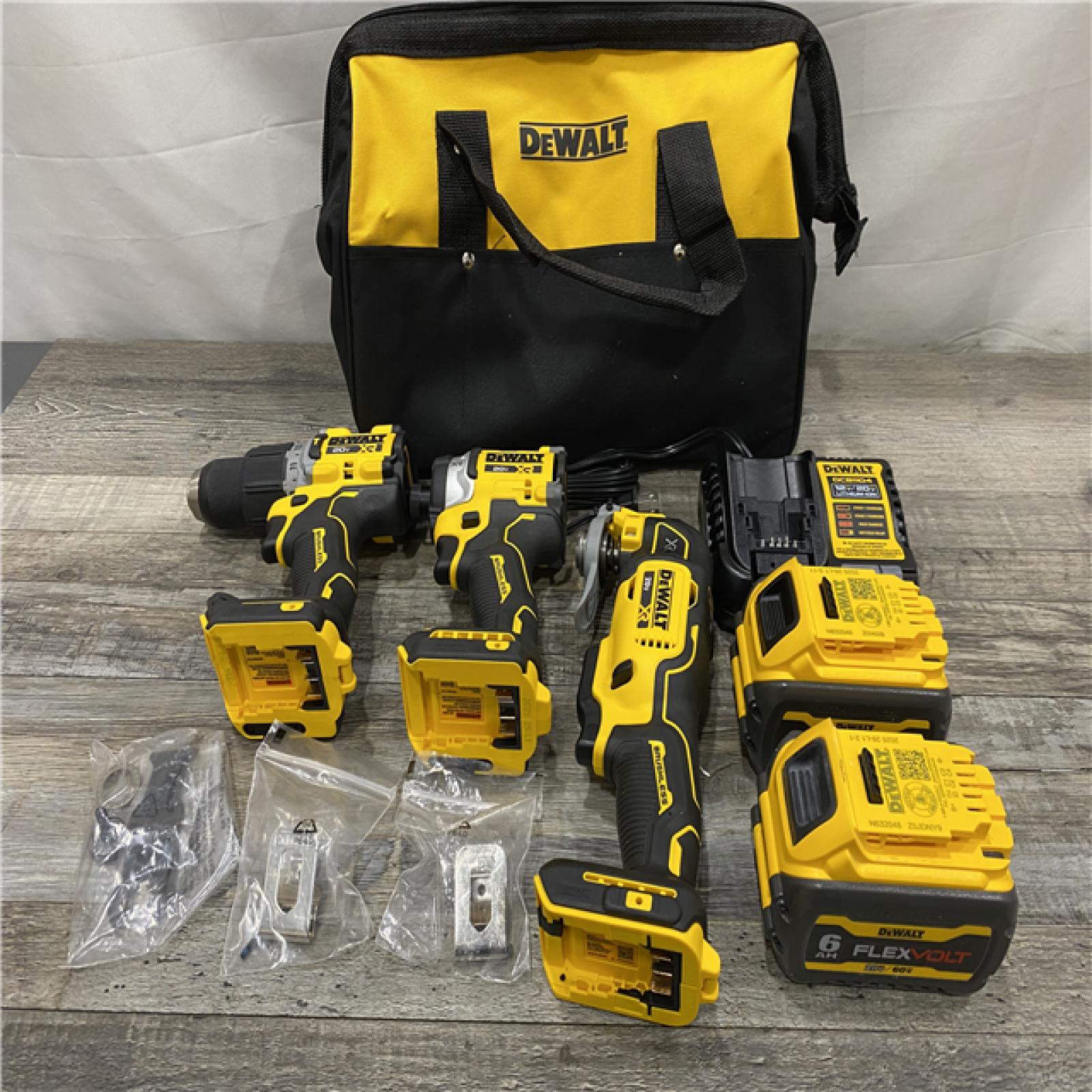 AS-IS DEWALT 20V MAX Lithium-Ion Cordless 3-Tool Combo Kit