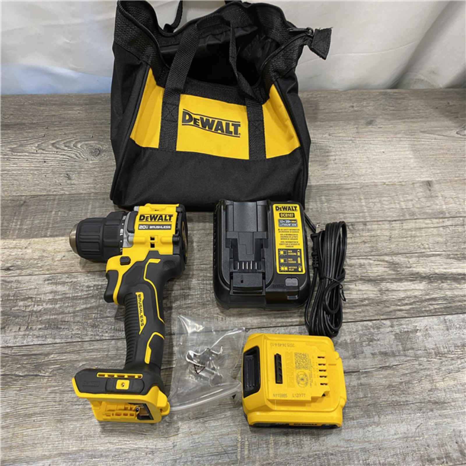 AS-IS DEWALT Atomic 20V Lithium-Ion Cordless Compact 1/2 in. Drill/Driver Kit