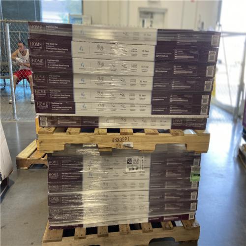 DALLAS LOCATION - Home Decorators Collection Virgil Island Oak 12 mm T x 8 in. W Waterproof Laminate Wood Flooring (15.9 sqft/case) (39 CASES)