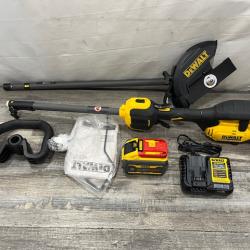 AS-IS DEWALT FLEXVOLT 60V MAX 7.5 in. Cordless Battery Powered Attachment Capable Edger Kit