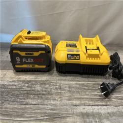 AS-IS DEWALT 20V/60V MAX FLEXVOLT Lithium-Ion 9.0Ah Battery and Charger Starter Kit
