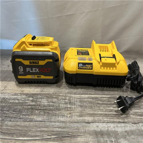 AS-IS DEWALT 20V/60V MAX FLEXVOLT Lithium-Ion 9.0Ah Battery and Charger Starter Kit