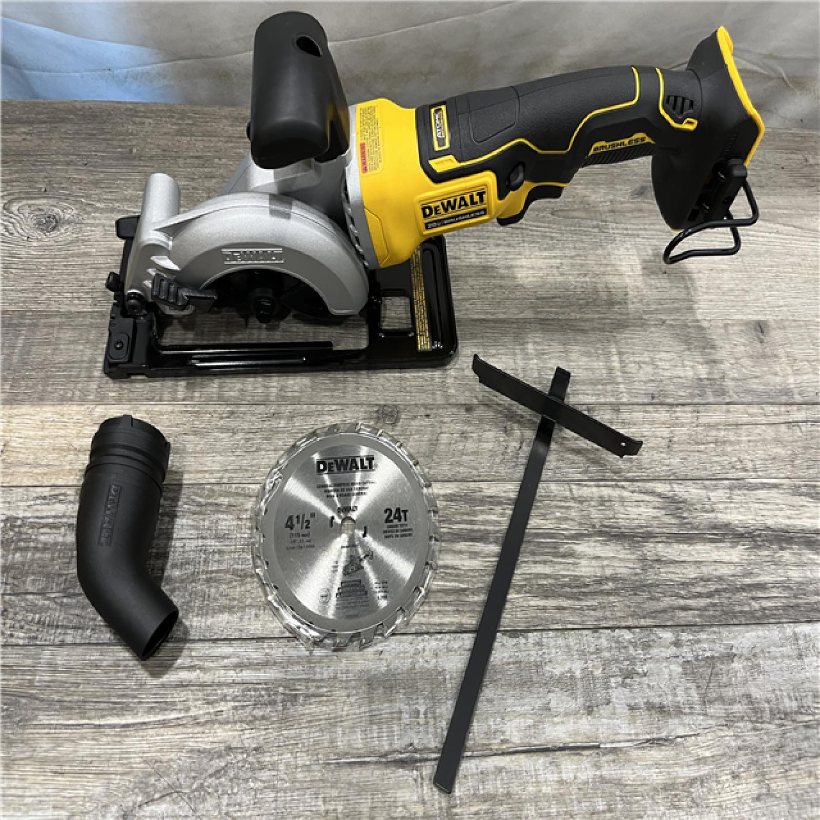 AS-IS DEWALT ATOMIC 20V MAX Cordless Brushless 4-1/2 in. Circular Saw (Tool Only)