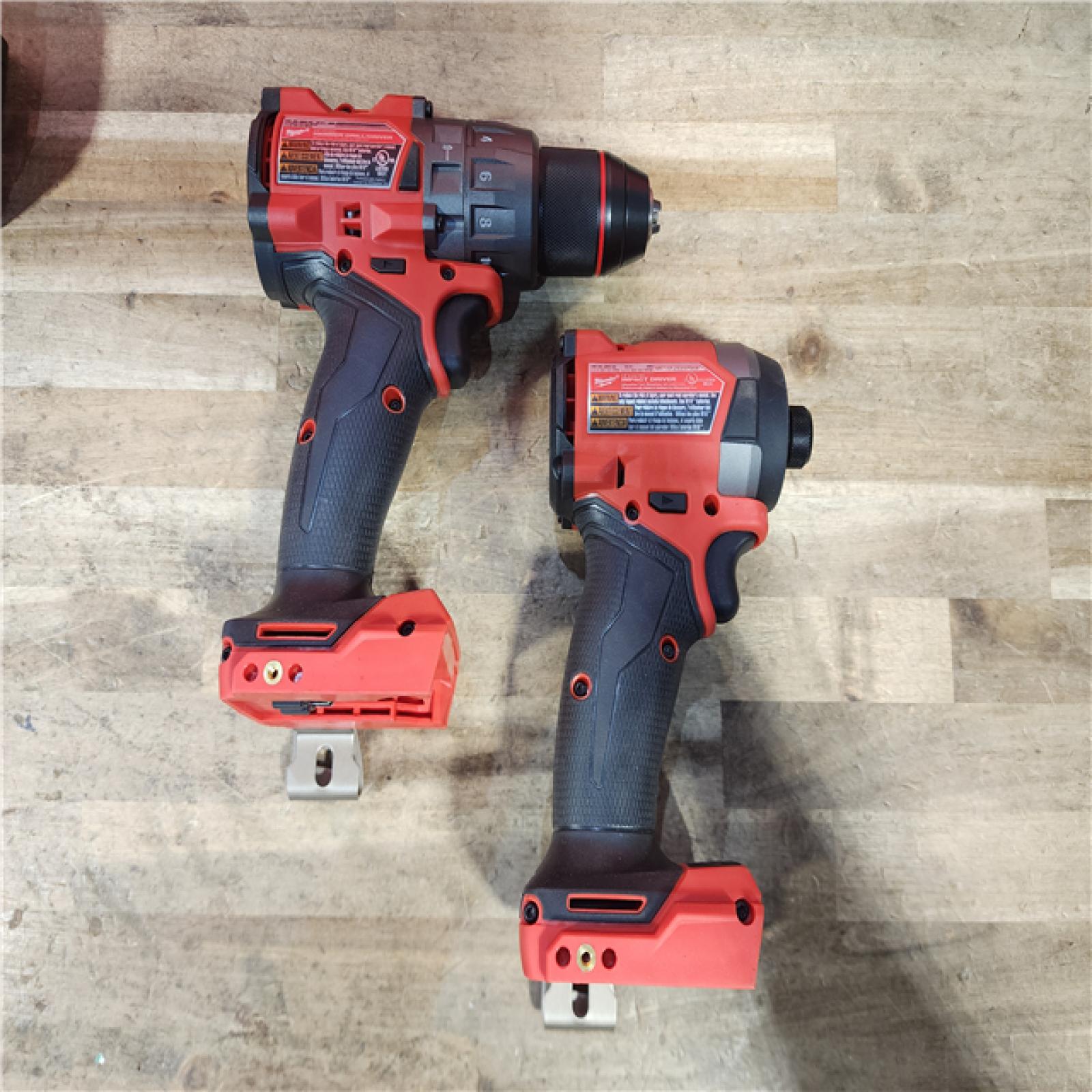 HOUSTON LOCATION - AS-IS (APPEARS LIKE NEW) Milwaukee FUEL 18V Lithium-Ion Brushless Cordless Hammer Drill and Impact Driver Combo Kit