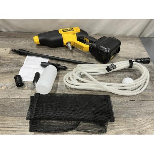 AS-IS DEWALT 20V MAX 550 PSI 1.0 GPM Cold Water Cordless Power Cleaner with 4-Nozzles (Tool Only)