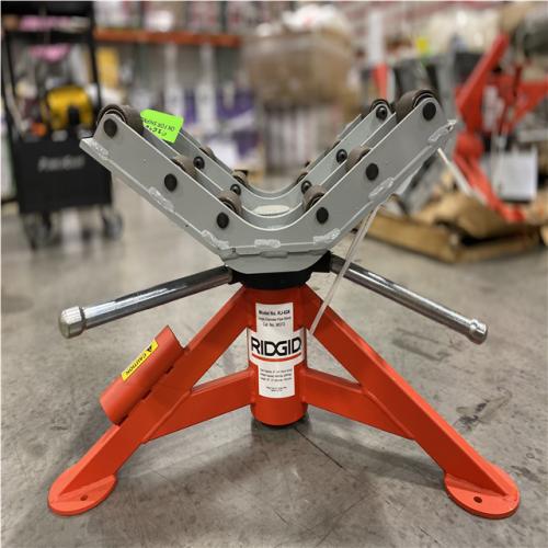 DALLAS LOCATION- AS IS RIGID 16 in.-31 in. Pipe Capacity Pipe Stand with Heavy-Duty Rollers