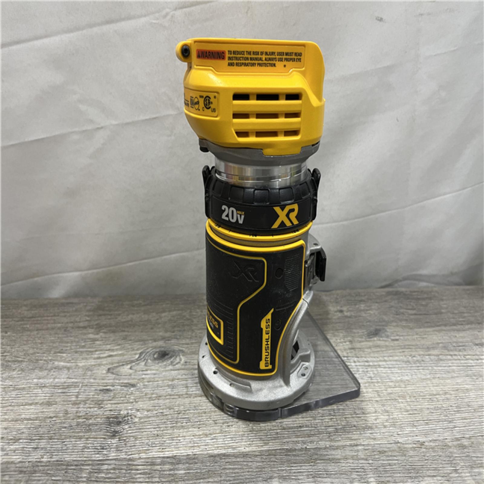 AS-IS DEWALT 20V MAX XR Cordless Brushless Fixed Base Compact Router (Tool Only)