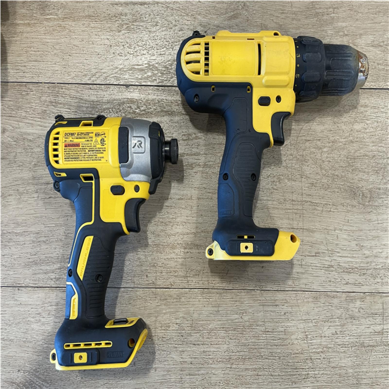 AS-IS DEWALT 20V XR Lithium-Ion Cordless 2-Tool Combo Kit