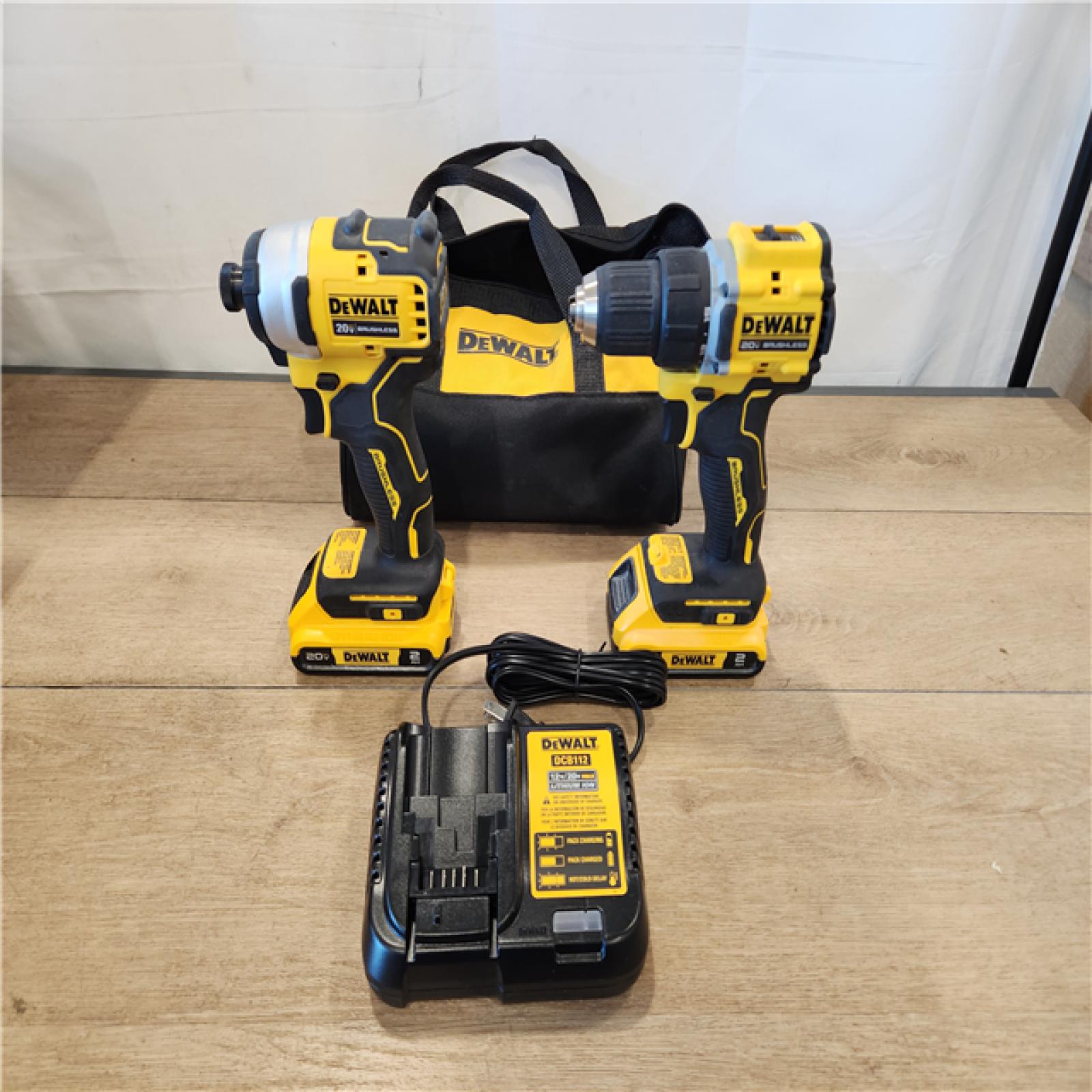 AS-IS- DEWALT ATOMIC 20-Volt MAX Lithium-Ion Cordless Combo Kit