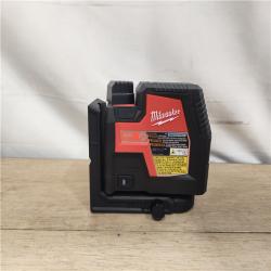 AS-IS- Milwaukee 100 ft. REDLITHIUM Lithium-Ion USB Green Rechargeable Cross Line Laser Level Kit