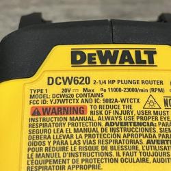 AS-IS DEWALT 20V MAX XR 2-1/4 Peak HP Brushless Cordless Plunge Router (Tool Only)