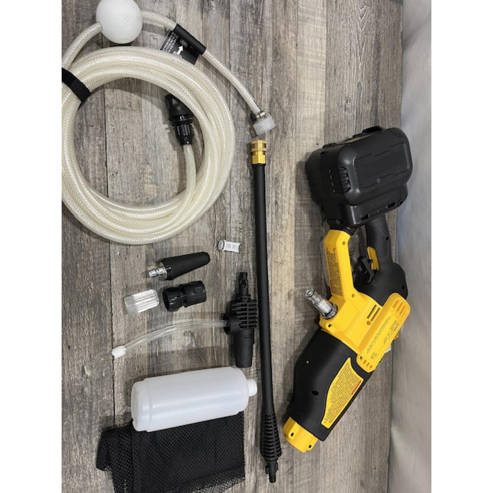 AS-IS DEWALT 20V MAX 550 PSI 1.0 GPM Cold Water Cordless Power Cleaner with 4-Nozzles (Tool Only)