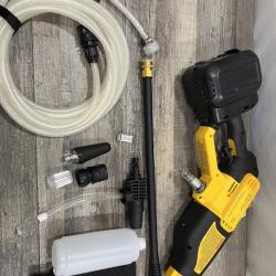 AS-IS DEWALT 20V MAX 550 PSI 1.0 GPM Cold Water Cordless Power Cleaner with 4-Nozzles (Tool Only)