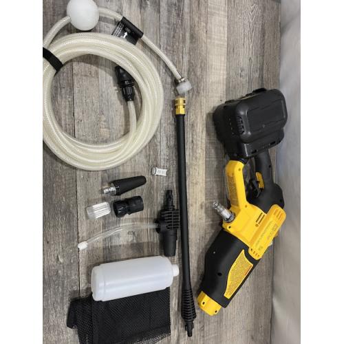 AS-IS DEWALT 20V MAX 550 PSI 1.0 GPM Cold Water Cordless Power Cleaner with 4-Nozzles (Tool Only)