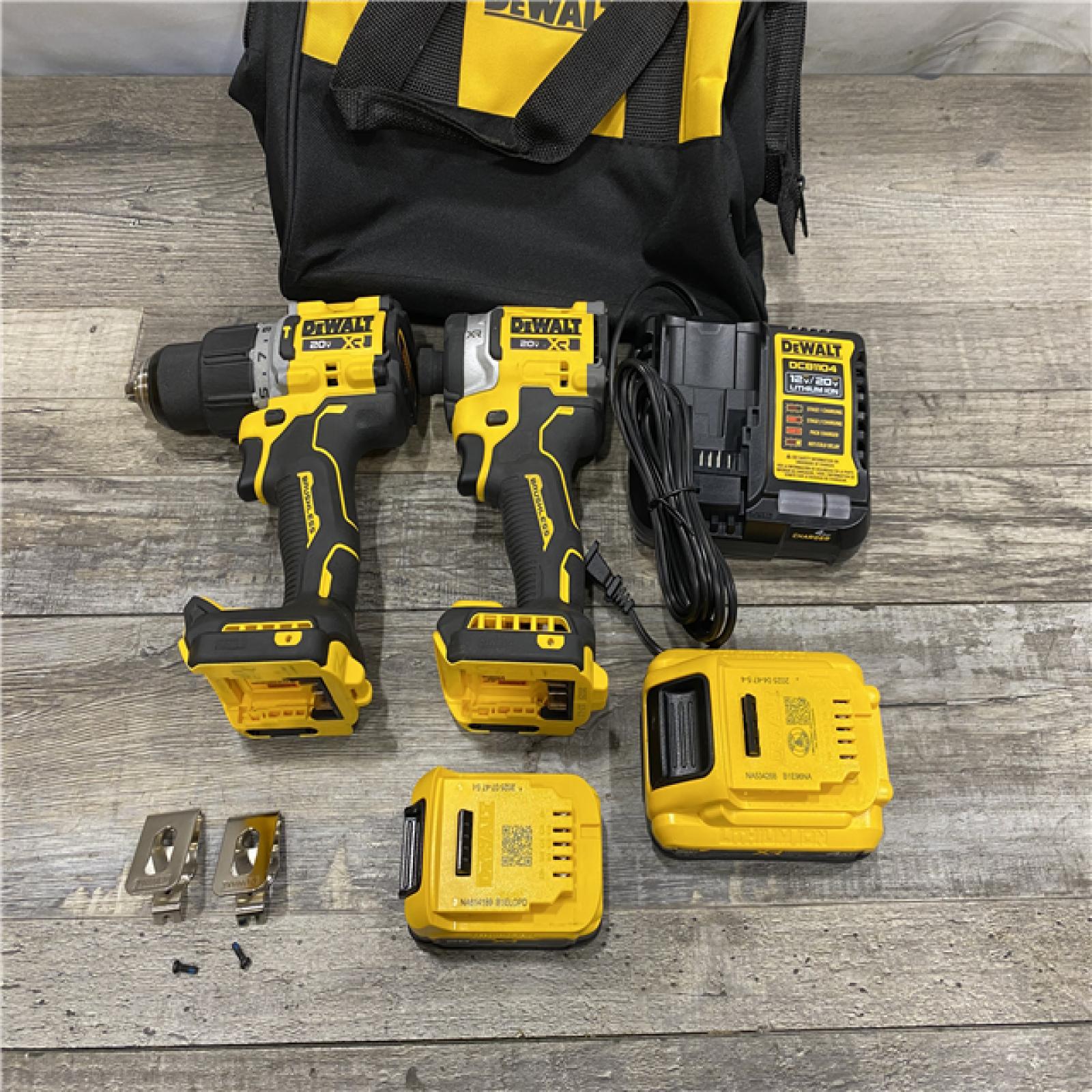 AS-IS DEWALT 20V XR Lithium-Ion Cordless 2-Tool Combo Kit