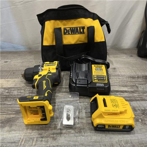 AS-IS DEWALT Atomic 20V Lithium-Ion Cordless Compact 1/2 in. Drill/Driver Kit