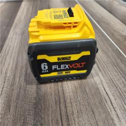 AS-IS DEWALT FLEXVOLT 20V/60V MAX Lithium-Ion 6.0Ah Battery Pack with 6 Amp Output Charger