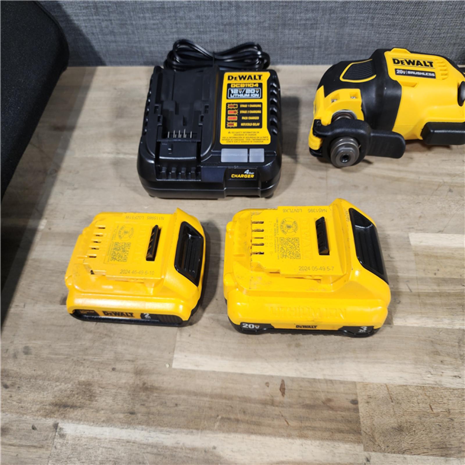 HOUSTON LOCATION - AS-IS DEWALT 20-Volt MAX Lithium-Ion Cordless 4-Tool Combo Kit with 2.0 Ah Battery, 3.0 Ah Battery and Charger