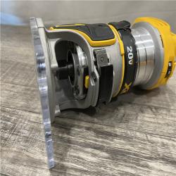 AS-IS DEWALT 20V MAX XR Cordless Brushless Fixed Base Compact Router (Tool Only)