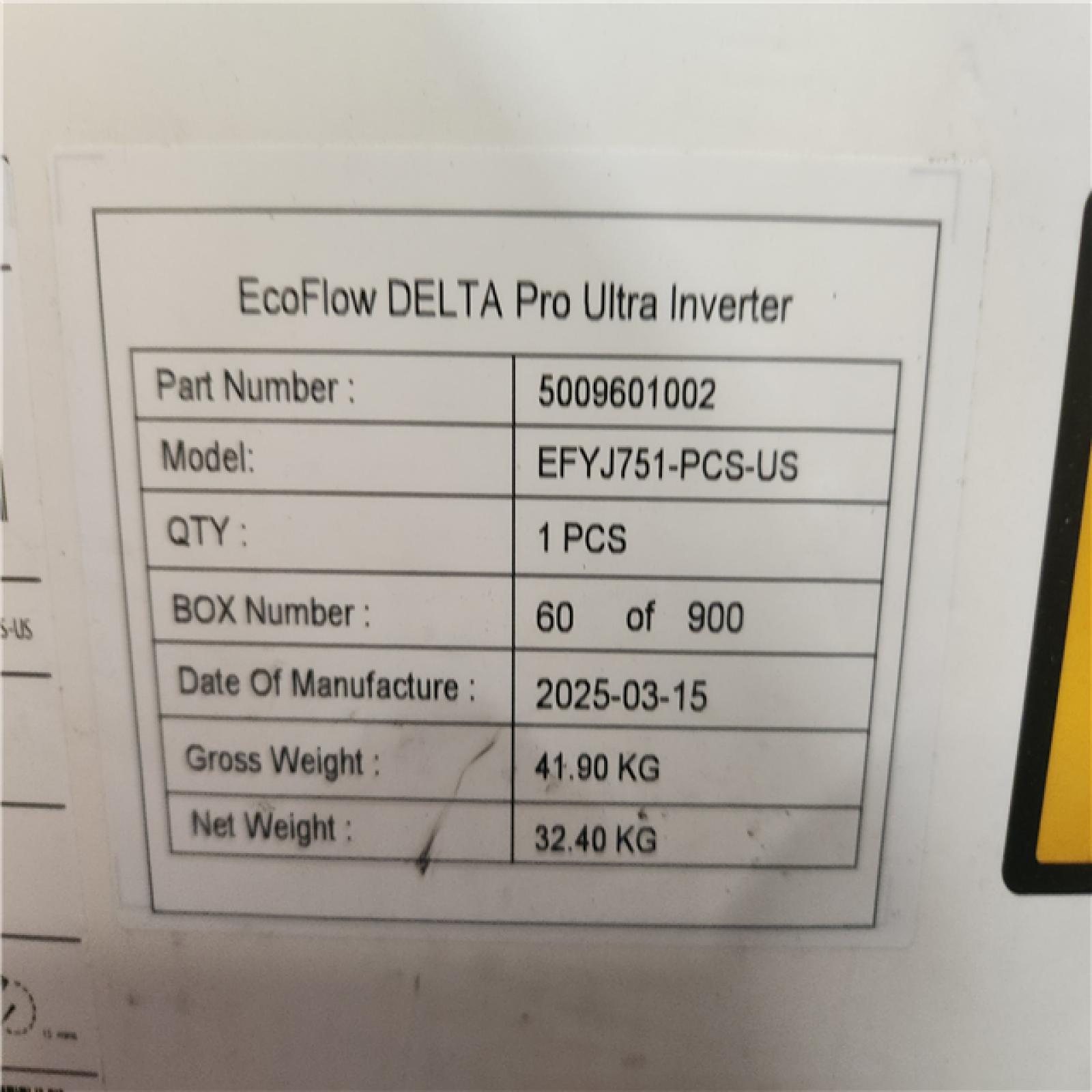 Phoenix  new EcoFlow DELTA Pro Ultra Inverter (sealed)