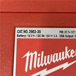 AS-IS Milwaukee 18V Lithium-Ion Cordless Jobsite Radio