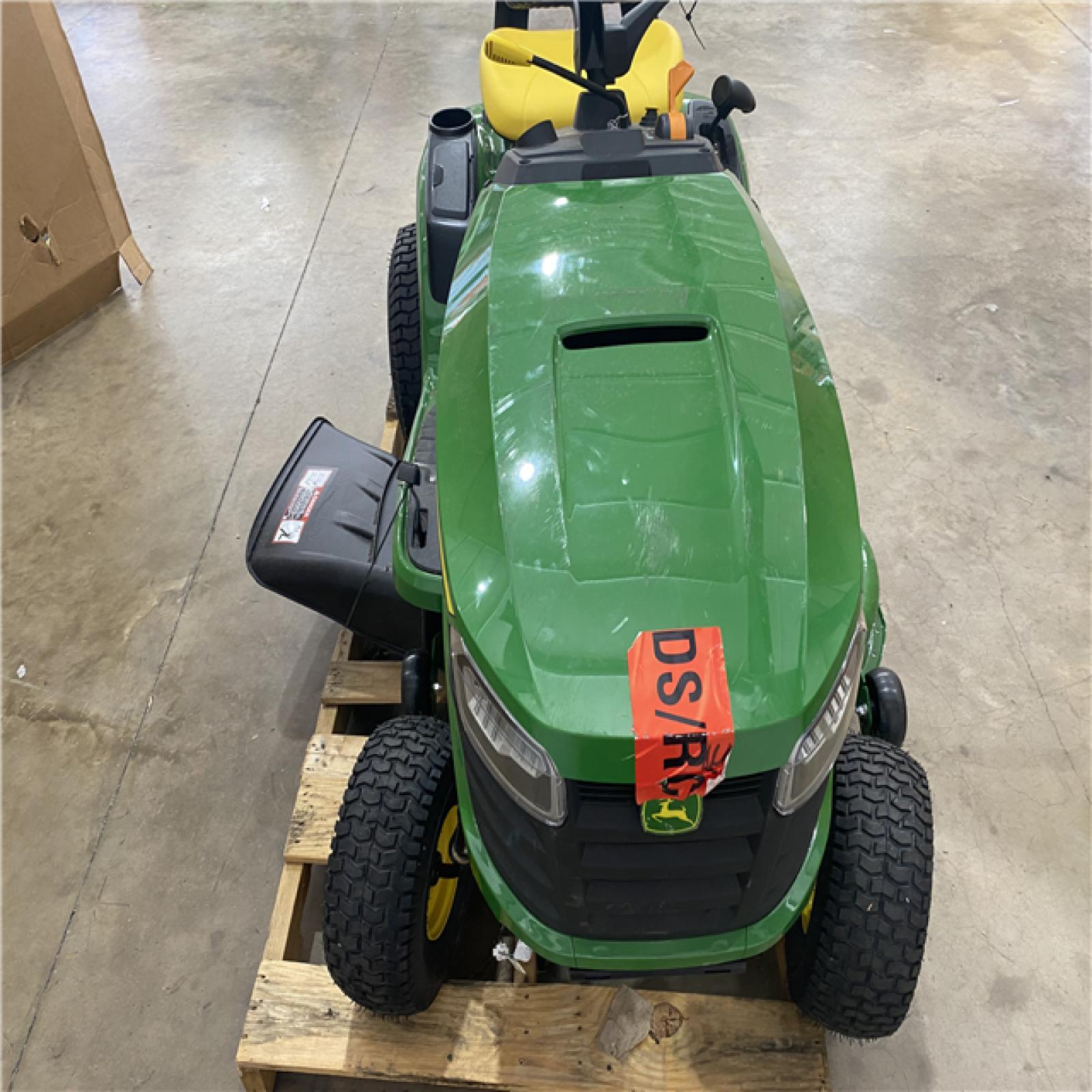 Houston Location - AS-IS Outdoor Power Equipment JOHN DEERE S120 SIT SOWN MOWER