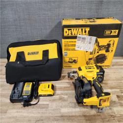 HOUSTON LOCATION - AS-IS DEWALT 20V MAX Lithium-Ion 15-Degree Electric Cordless Roofing Nailer Kit