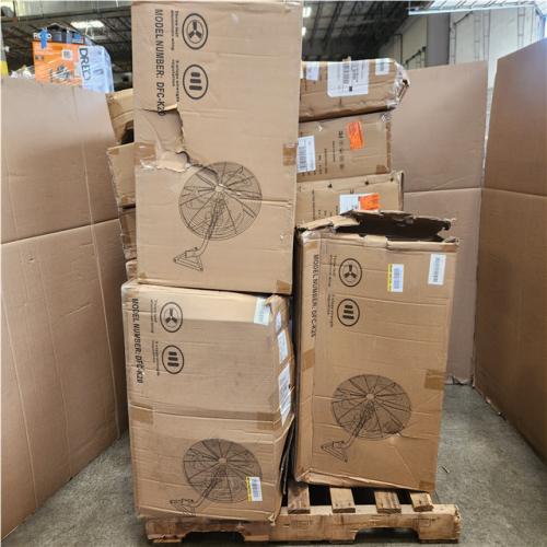 Phoenix NEW TMWINGS 22 in. 3-Speed Drum Fan in Black with 7000 CFM Industrial Fan Pallet of 17