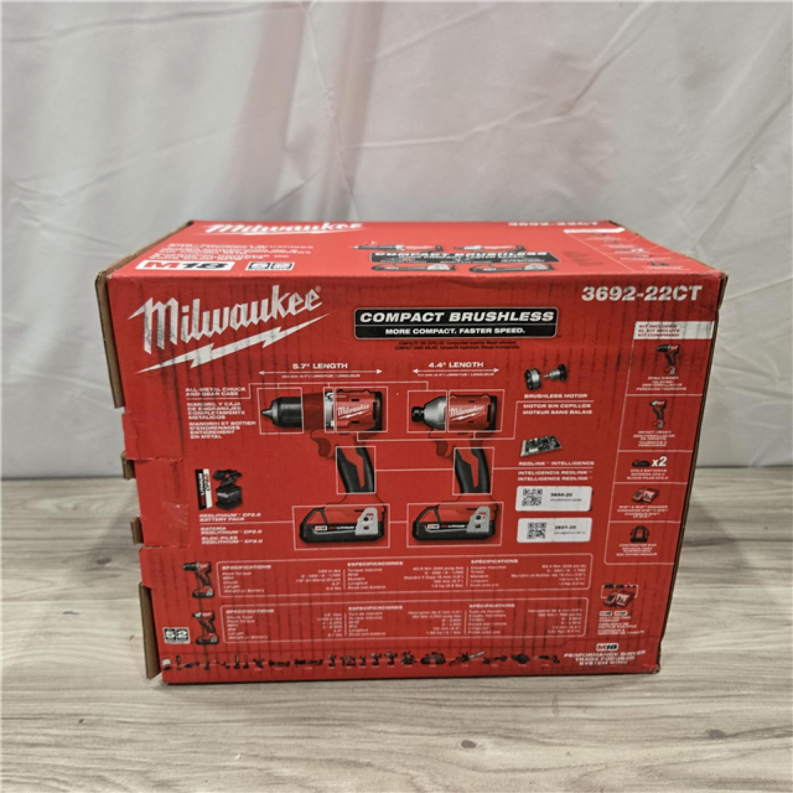 NEW! - Milwaukee M18 Compact 2-Tool Combo Kit