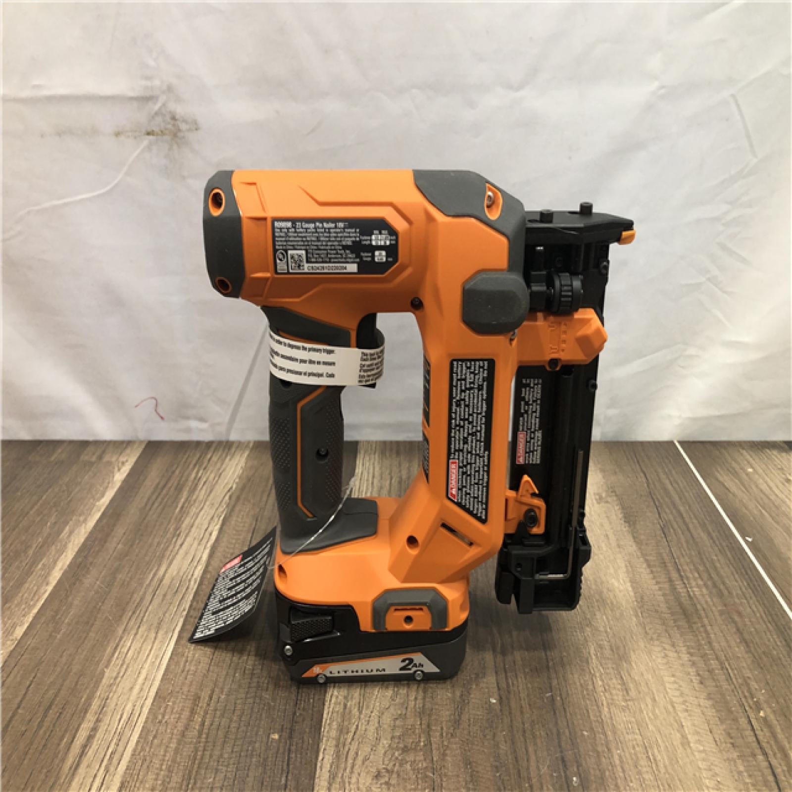 AS-IS RIDGID 18V Cordless 23 Gauge 1-3/8 in. Headless Pin Nailer Kit