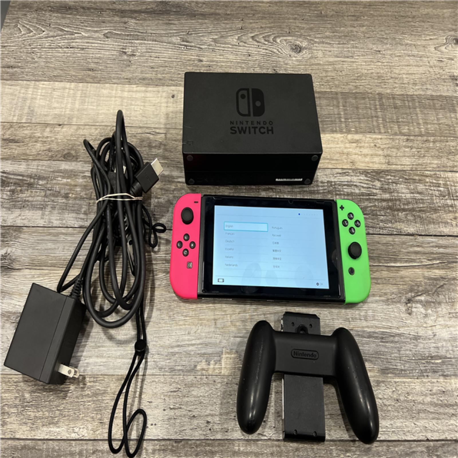 AS-IS Nintendo Switch – OLED Model W\Joy-Con Neon Pink/Neon Green