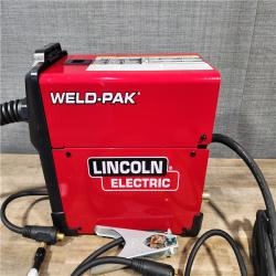 HOUSTON LOCATION - AS-IS (APPEARS LIKE NEW) Lincoln Electric WELD-PAK 90i MIG and Flux-Cored Wire Feeder Welder with Gas Regulator
