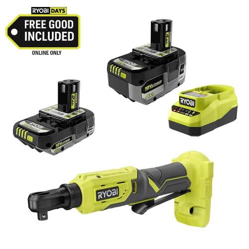 NEW RYOBI ONE+ 18V Cordless 3/8 in. Ratchet Kit