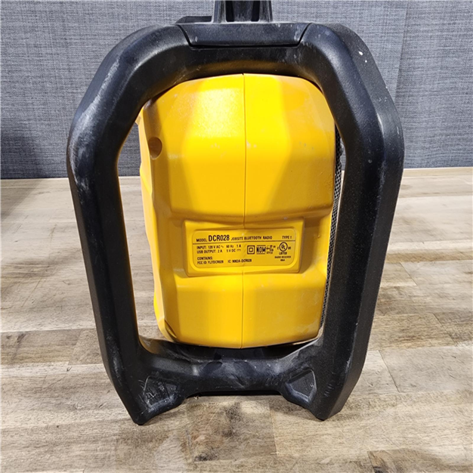 HOUSTON LOCATION - AS-IS DEWALT 20V MAX Compact Cordless Bluetooth Radio (Tool Only)